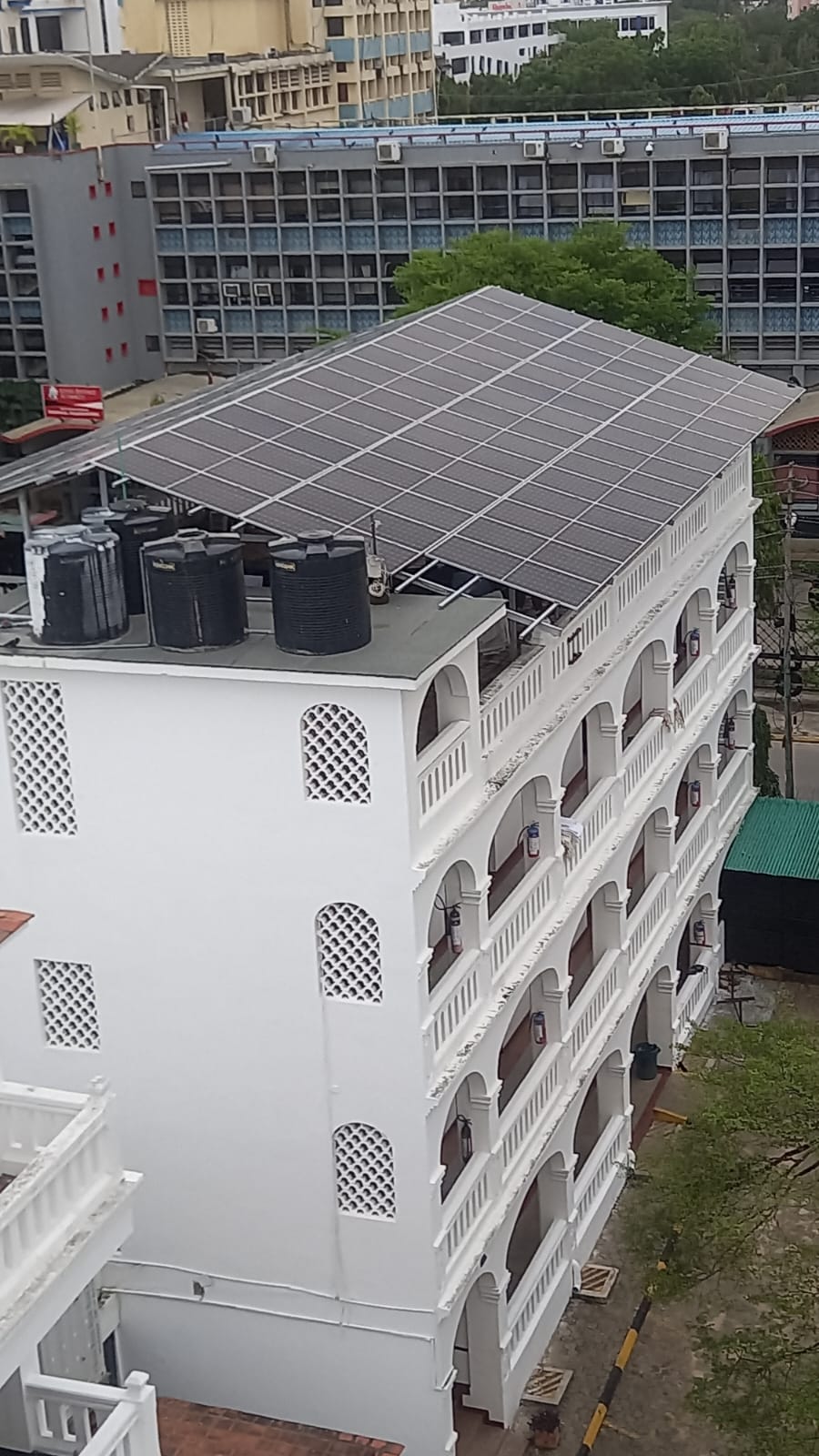 Professional solar system installation